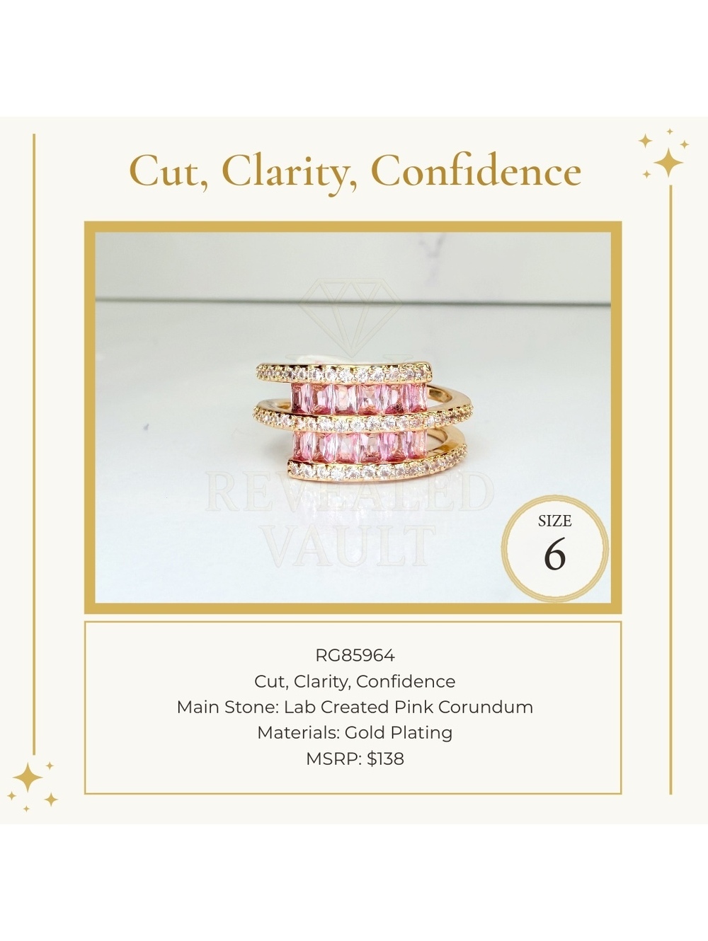 Cut, Clarity, Confidence - Size 6 - OG